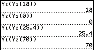 New numbers inserted for screenshot 7:
Y2(Y1(18)), inverse 18
Y2(Y1(0)), inverse 0
Y1(Y2(25.4)), inverse 25.4
Y1(Y2(70)), inverse 70
